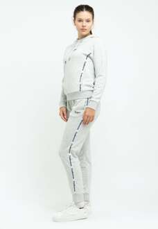 Dames Trainingspak met logostrepen, casual Grijs