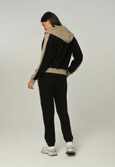 Dames trainingspak Stress Loss met ritssluiting, casual Zwart