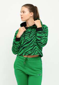 Dames trainingspak Stylish Zebra Limoengroen - M