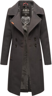 Dames Trenchcoat Wooly – Premium Wintermantel met Elegante Pasvorm Grijs
