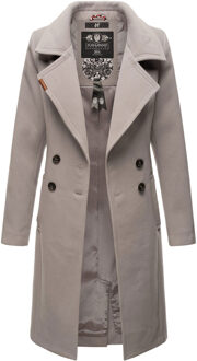 Dames Trenchcoat Wooly – Premium Wintermantel met Elegante Pasvorm Grijs