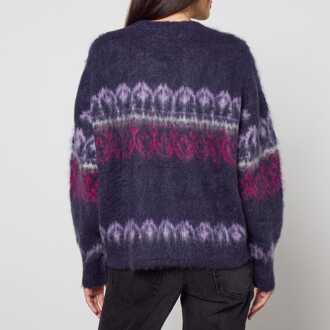 Dames Trui Marant Etoile Dully Intarsia-Knit in Blauw - maat