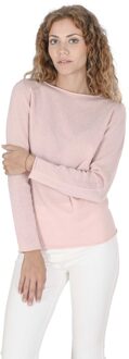 Dames Trui Met Boothals Coe 0025 Baby Roze Lichtroze