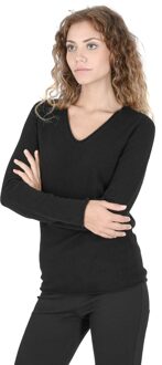 Dames Trui Met V-Hals Coe 0022 Zwart