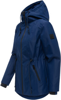 dames tussenjas Blumentanz met capuchon Blauw - S