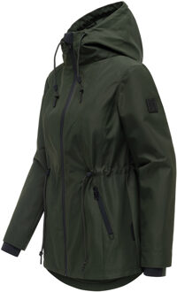 dames tussenjas Blumentanz met capuchon Groen - XL