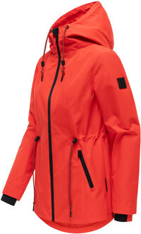 dames tussenjas Blumentanz met capuchon Oranje - XL