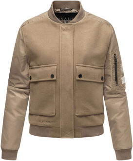 dames tussenjas bomberstijl Willstehaben Bruin