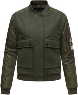 dames tussenjas bomberstijl Willstehaben Groen - 2XL