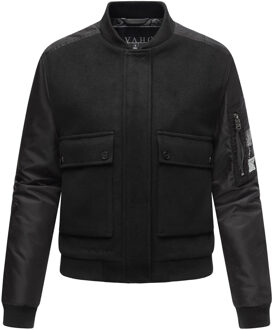 dames tussenjas bomberstijl Willstehaben - maat Zwart