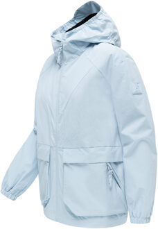 dames tussenjas Donnerwetter met capuchon Blauw - XL