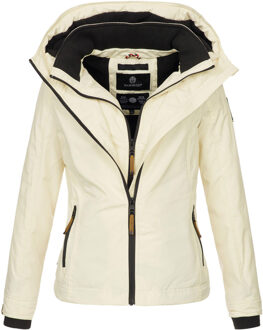 dames tussenjas Erdbeere met dubbele kraag & fleecevoering Beige - L