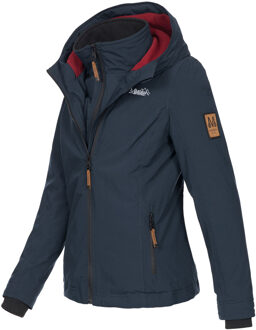 dames tussenjas Erdbeere met dubbele kraag & fleecevoering Blauw - L