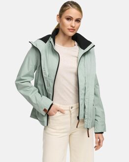 dames tussenjas Erdbeere met dubbele kraag & fleecevoering Blauw - S