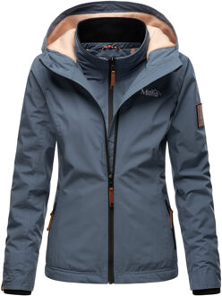 dames tussenjas Erdbeere met dubbele kraag & fleecevoering Blauw - XS