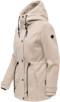 dames tussenjas Lächelstern met capuchon in wollook Grijs