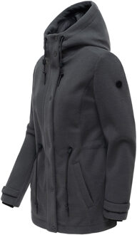 dames tussenjas Lächelstern met capuchon in wollook Grijs