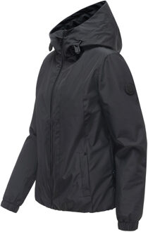 dames tussenjas Yoshikoo met capuchon Zwart - 2XL