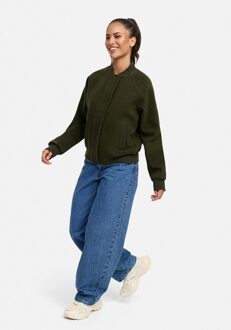 dames tussenjas Zunaa in bomber-/college-stijl Groen - L