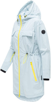 dames tussenmantel Trüffelbonbon met capuchon Blauw