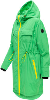 dames tussenmantel Trüffelbonbon met capuchon Groen - XL