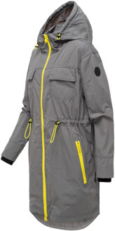 dames tussenmantel Trüffelbonbon met capuchon - maat 2XL Grijs