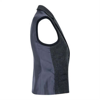 Dames Tweed jaren 1920 visgraat marine gilet Navy - EU 42 / UK 14