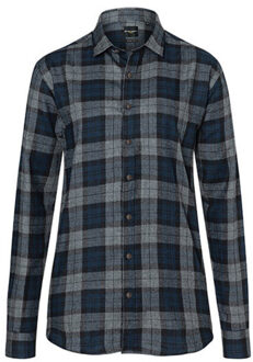 Dames urban geruit overhemd Blauw - XS