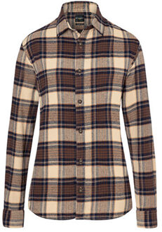 Dames urban geruit overhemd Bruin - XS