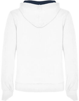 Dames urban hooded polycotton sweatshirt Wit - XL