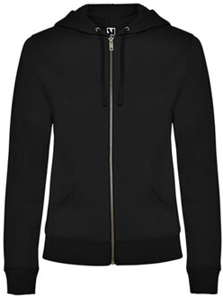 Dames veleta sweat jacket Zwart