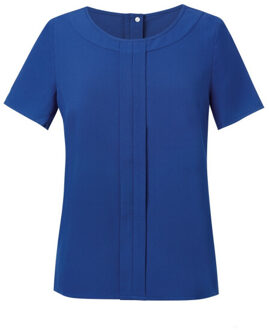 Dames verona blouse met korte mouwen Blauw - 32