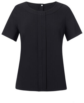 Dames verona blouse met korte mouwen Zwart - 40