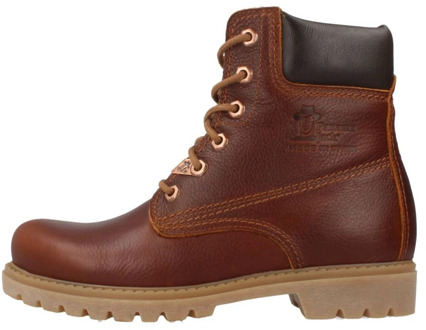 Dames Veterboots Panama 03 B44 - Cognac - Maat 37