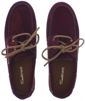 Dames veterschoen | dames | | maat: | suede Bordeaux - 38
