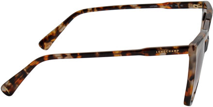 Dames Vierkante Cat Eye Acetaat Zonnebril LO728S Bruin - One Size