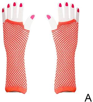 Dames Visnet Handschoenen Punk Half Vinger Nachtclub Etiquette Handschoenen