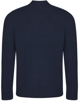 Dames wakhan duurzaam sweatshirt met kwart ritssluiting Blauw - XS