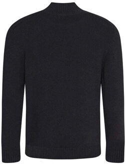 Dames wakhan duurzaam sweatshirt met kwart ritssluiting Zwart - L