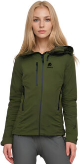 Dames Wandeljack 3-Laags Hardshell Olijfgroen - M