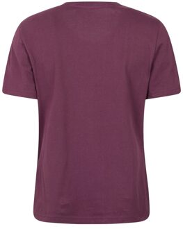 Dames Winding Trek Bedrukte T-Shirt (Bordeaux) Bourgogne - EU 44 / UK 16