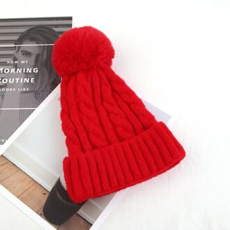 Dames Winter Afneembare Vrouwelijke Beanie Hoed Dikke Warme Winter Hoed Voor Vrouwen Gebreide Beanie Hoed Pompon Beanie Mutsen 3
