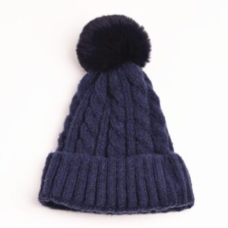 Dames Winter Afneembare Vrouwelijke Beanie Hoed Dikke Warme Winter Hoed Voor Vrouwen Gebreide Beanie Hoed Pompon Beanie Mutsen 6