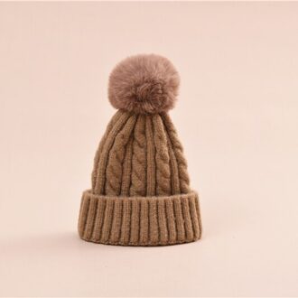 Dames Winter Afneembare Vrouwelijke Beanie Hoed Dikke Warme Winter Hoed Voor Vrouwen Gebreide Beanie Hoed Pompon Beanie Mutsen 8