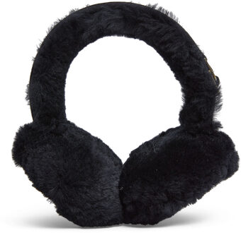 Dames Winter Superzachte Fluffy Zwarte Oorwarmers Warme en Gezellige Oorwarmers - One Size