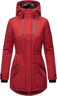 Dames Winterjas Avrille – Warm, Stijlvol & Met Perfecte Lengte Rood - XS