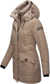 dames winterjas Blizzardstorm – Lang, Warm & Functioneel Grijs - M