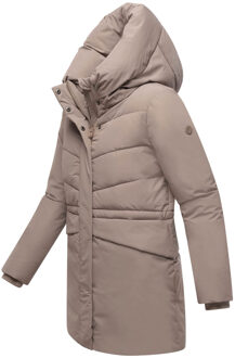 dames winterjas Delilah met fleecevoering & verstelbare taille Grijs - S