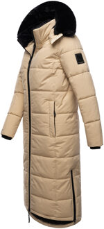 Dames Winterjas Knuffelige Fee - Extra Lang & Gezellig Warm Beige - XS