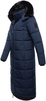 Dames Winterjas Knuffelige Fee - Extra Lang & Gezellig Warm Blauw - XS